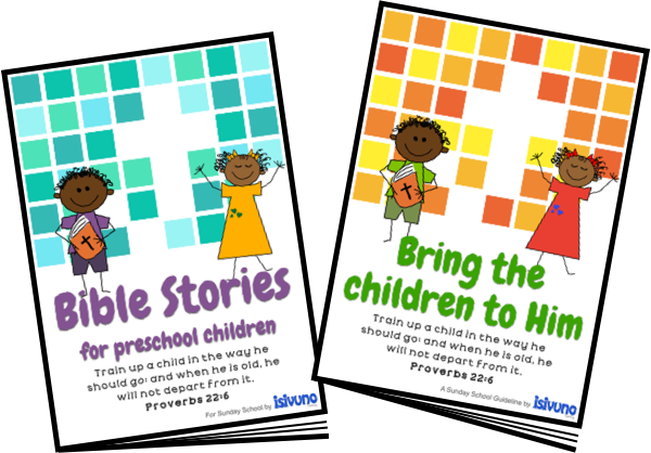 image of our Bible Stories book and Sunday school book