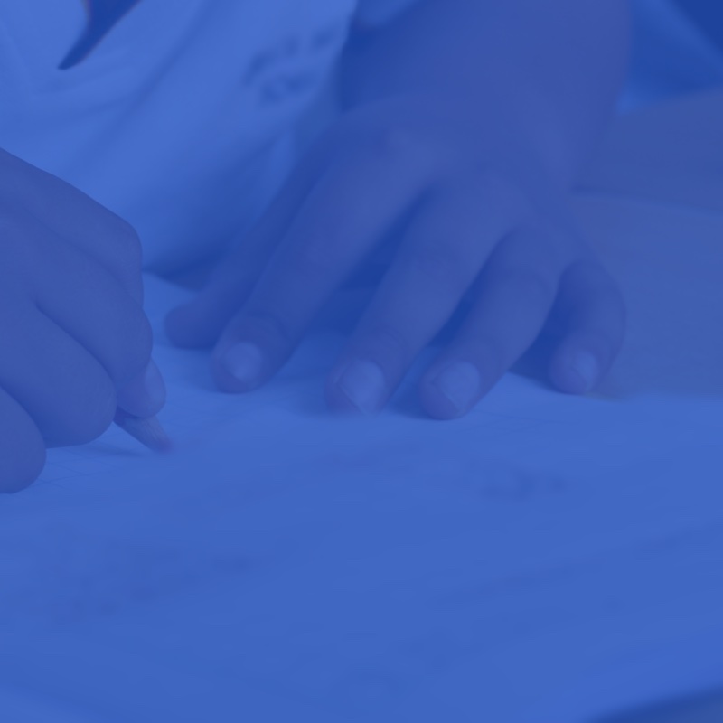 image of child writing